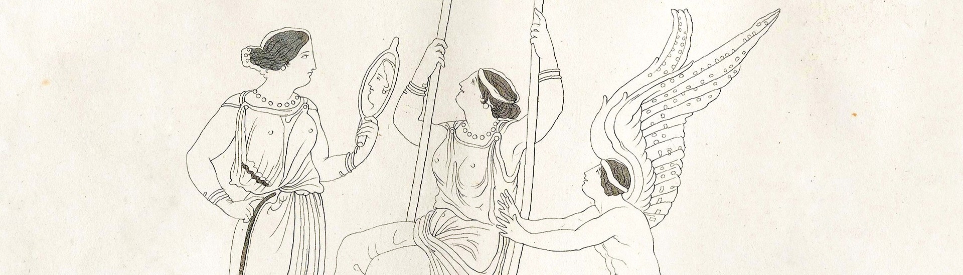 The Aiora (swing) rite, which occurred during the festival of Anthesteria. E. Gerhard, <i>Antike Bildwerke III</i> (1830), pl. LIV.