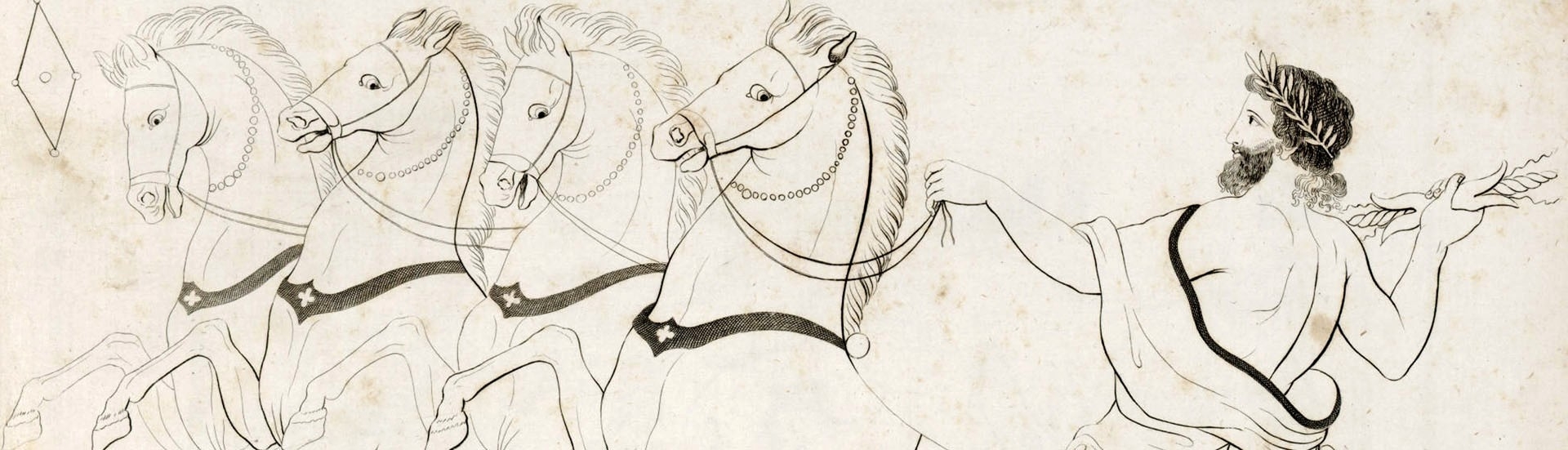 &Omicron; &theta;&epsilon;ό&sigmaf; &Delta;ί&alpha;&sigmaf; &sigma;&tau;&omicron; ά&rho;&mu;&alpha; &tau;&omicron;&upsilon;. W. Hamilton &amp; J. Tischbein, <i>Collection of Engravings from Ancient Vases</i> I (1791), &pi;ί&nu;. 31.