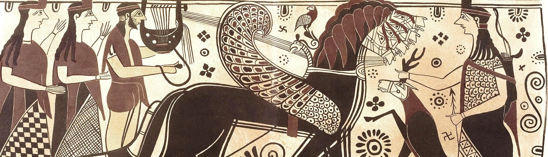 &Omicron; &Alpha;&pi;ό&lambda;&lambda;&omega;&nu; &kappa;&alpha;&iota; &eta; &alpha;&delta;&epsilon;&rho;&phi;ή &tau;&omicron;&upsilon; Ά&rho;&tau;&epsilon;&mu;&iota;&sigmaf;. &laquo;&Mu;&eta;&lambda;&iota;&alpha;&kappa;ό&sigmaf;&raquo; &alpha;&mu;&phi;&omicron;&rho;έ&alpha;&sigmaf;. 650-640 &pi;.&Chi;. &Epsilon;&theta;&nu;&iota;&kappa;ό &Alpha;&rho;&chi;&alpha;&iota;&omicron;&lambda;&omicron;&gamma;&iota;&kappa;ό &Mu;&omicron;&upsilon;&sigma;&epsilon;ί&omicron;, &Alpha;&theta;ή&nu;&alpha;. A. Conze, <i>Melische Thongef&auml;sse</i> (1862), &pi;ί&nu;. IV.